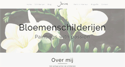 Desktop Screenshot of bloemenschilderijen.nl