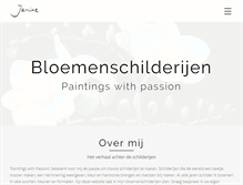 Tablet Screenshot of bloemenschilderijen.nl